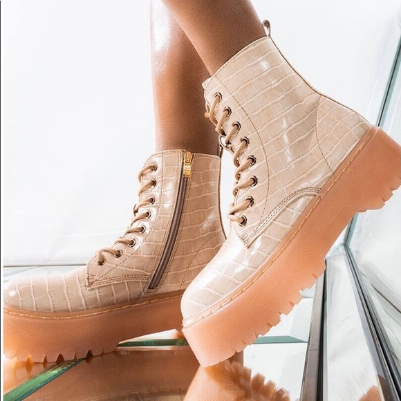 PAZZLE - Platform Combat Ankle Booties - Picture 2 of 10